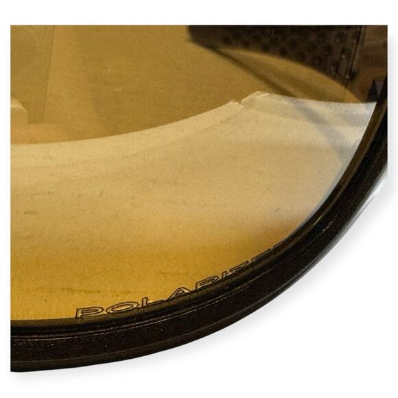 Oakley Ten X Polarized Sunglasses Gold Black Frame with Gold Lenses Retro Rare - Picture 4 of 9